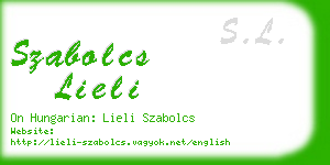 szabolcs lieli business card